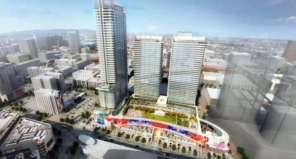 三(san)思3500平方(fang)米(mi)戶(hu)外(wai)LED屏(ping)在(zai)美國西(xi)岸再造一(yi)箇(ge)“時(shi)